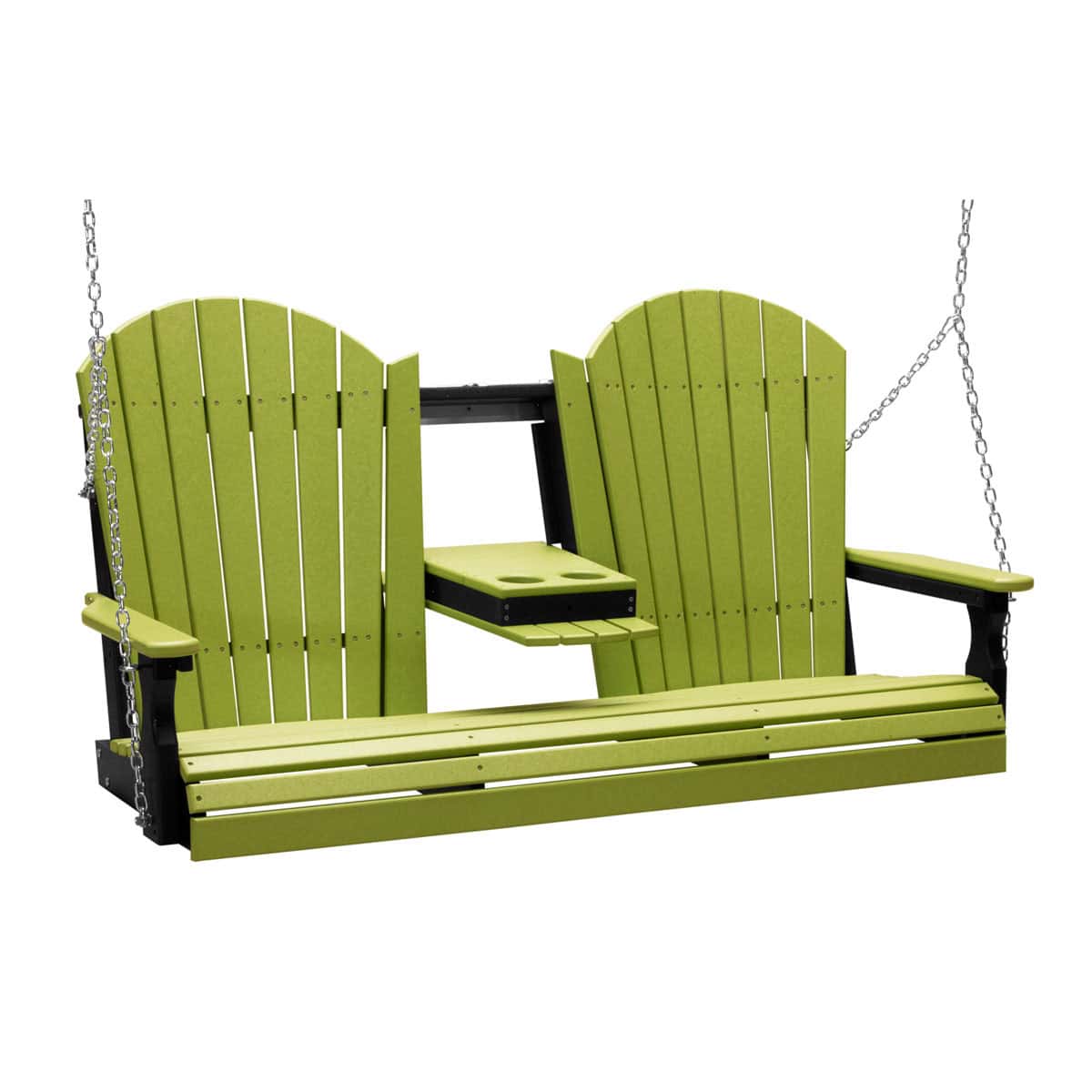 5′ Adirondack Swing – Lime Green / Black