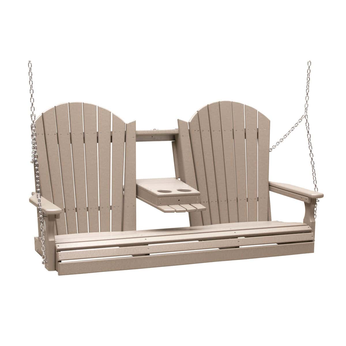 5′ Adirondack Swing – Weatherwood