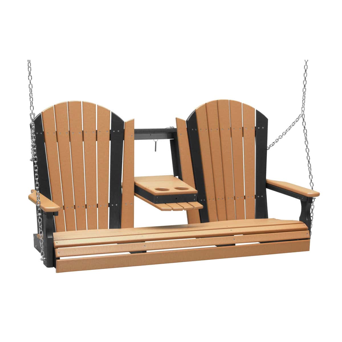 5′ Adirondack Swing – Cedar / Black