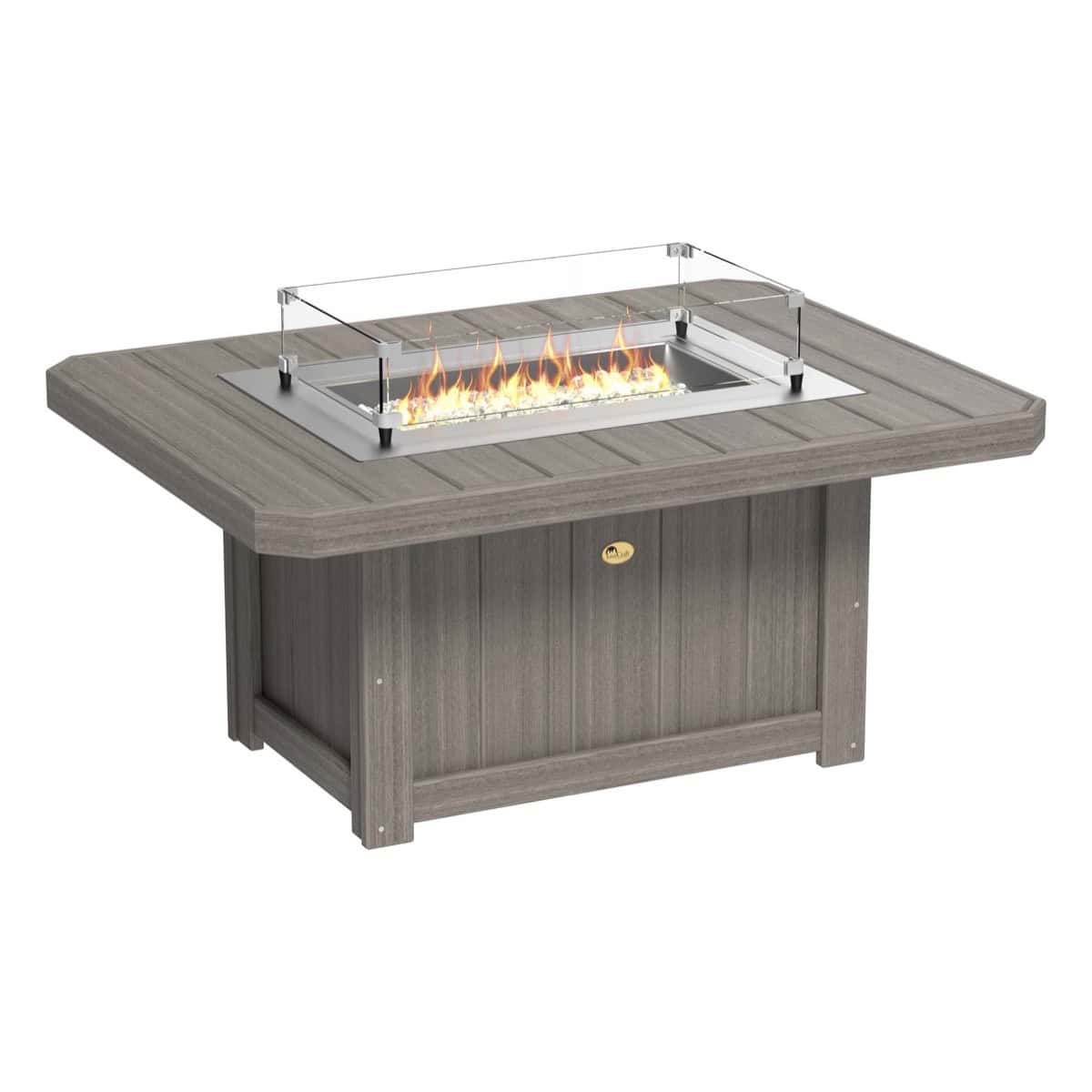 Lumin Fire Pit 51″ Rectangular – Coastal Gray