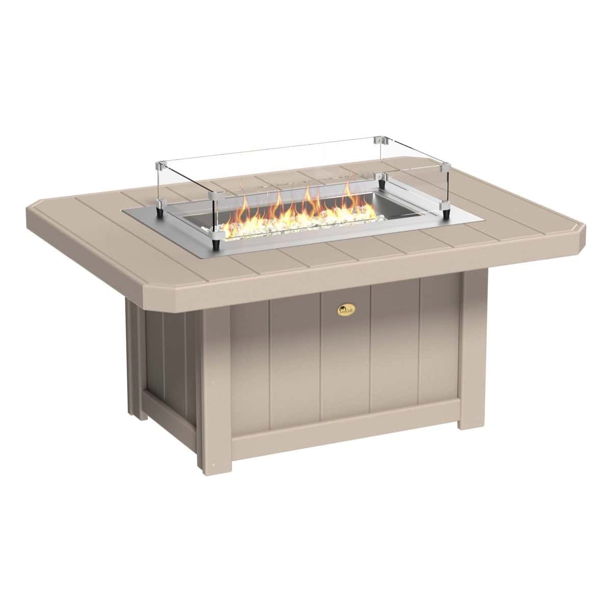 Lumin Fire Pit 51″ Rectangular – Weatherwood