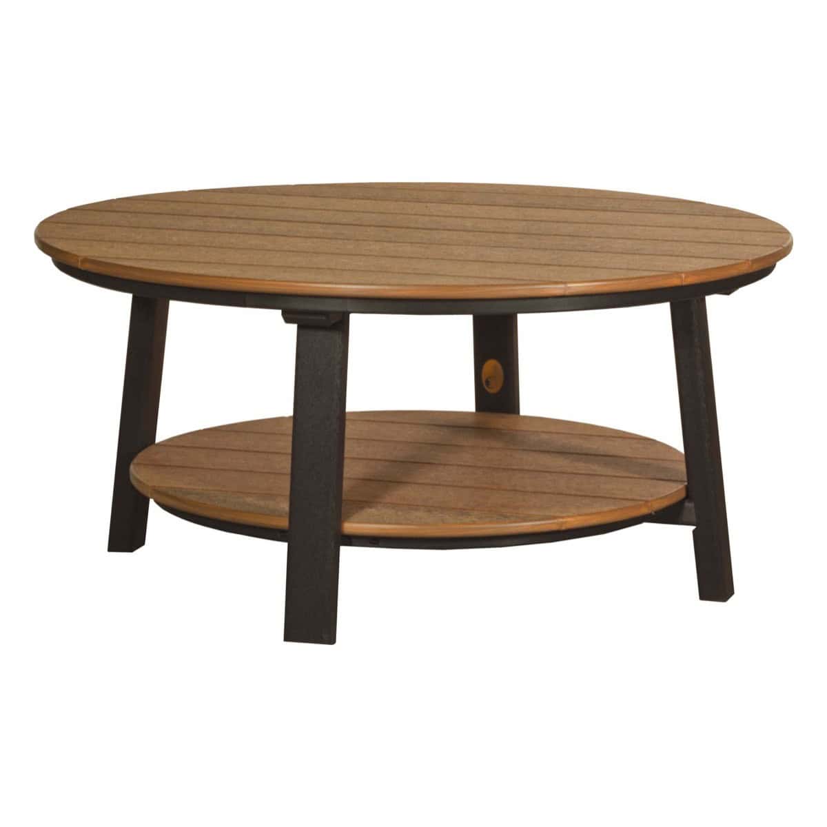 Deluxe Conversation Table –  Antique Mahogany / Black