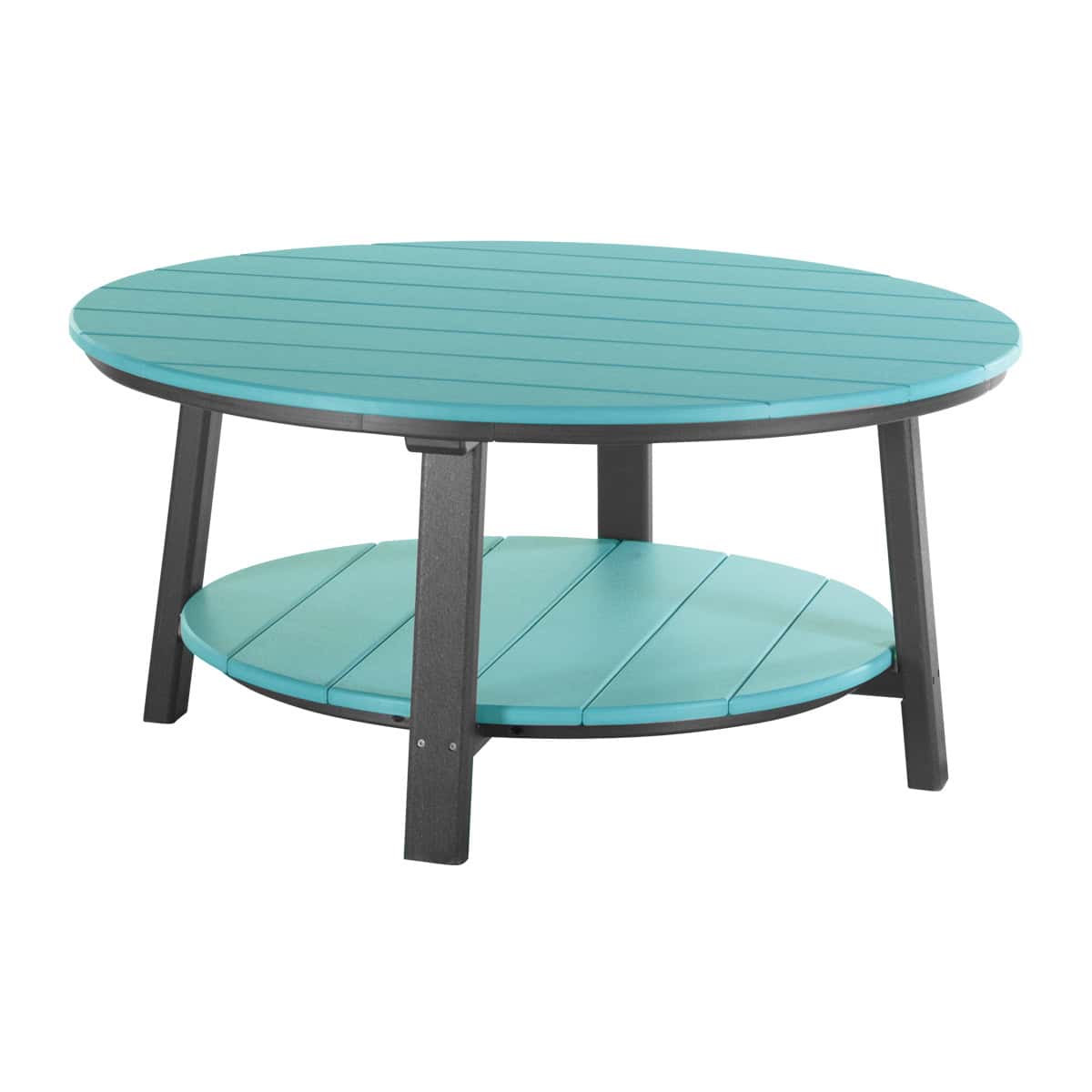 Deluxe Conversation Table – Aruba Blue / Black
