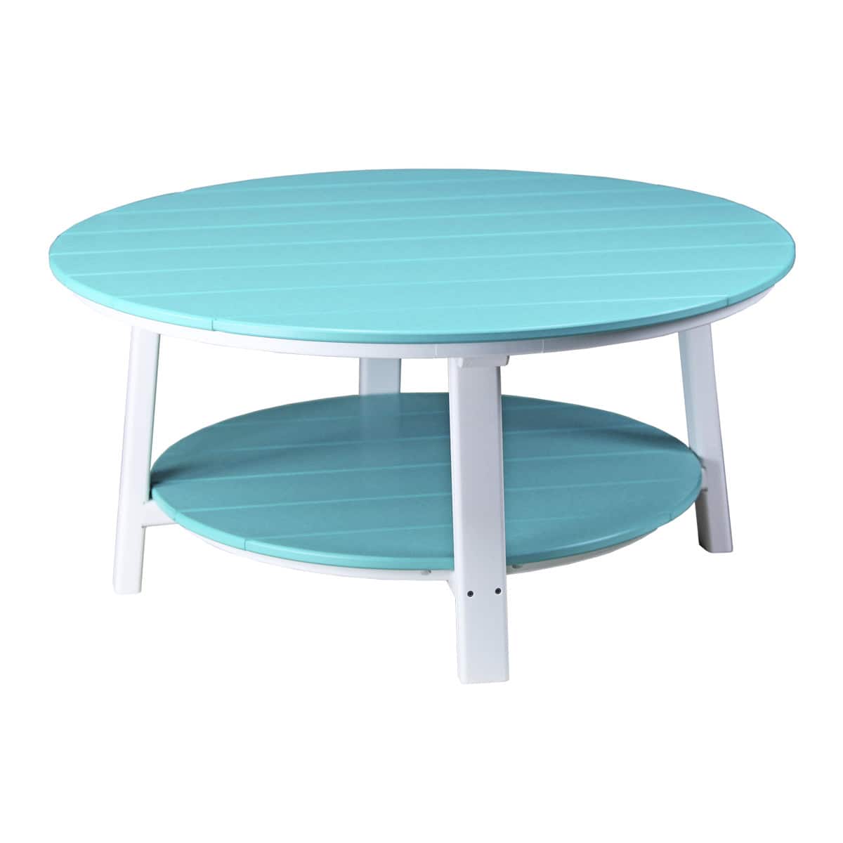 Deluxe Conversation Table – Aruba Blue / White