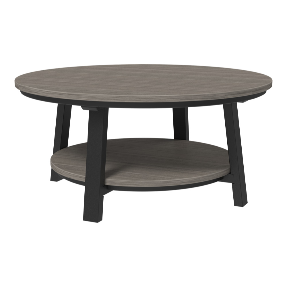 Deluxe Conversation Table – Coastal Gray / Black