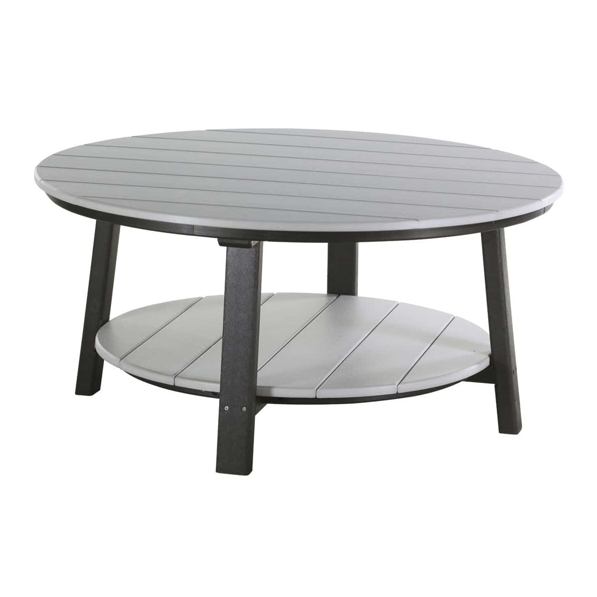 Deluxe Conversation Table – Dove Gray / Black