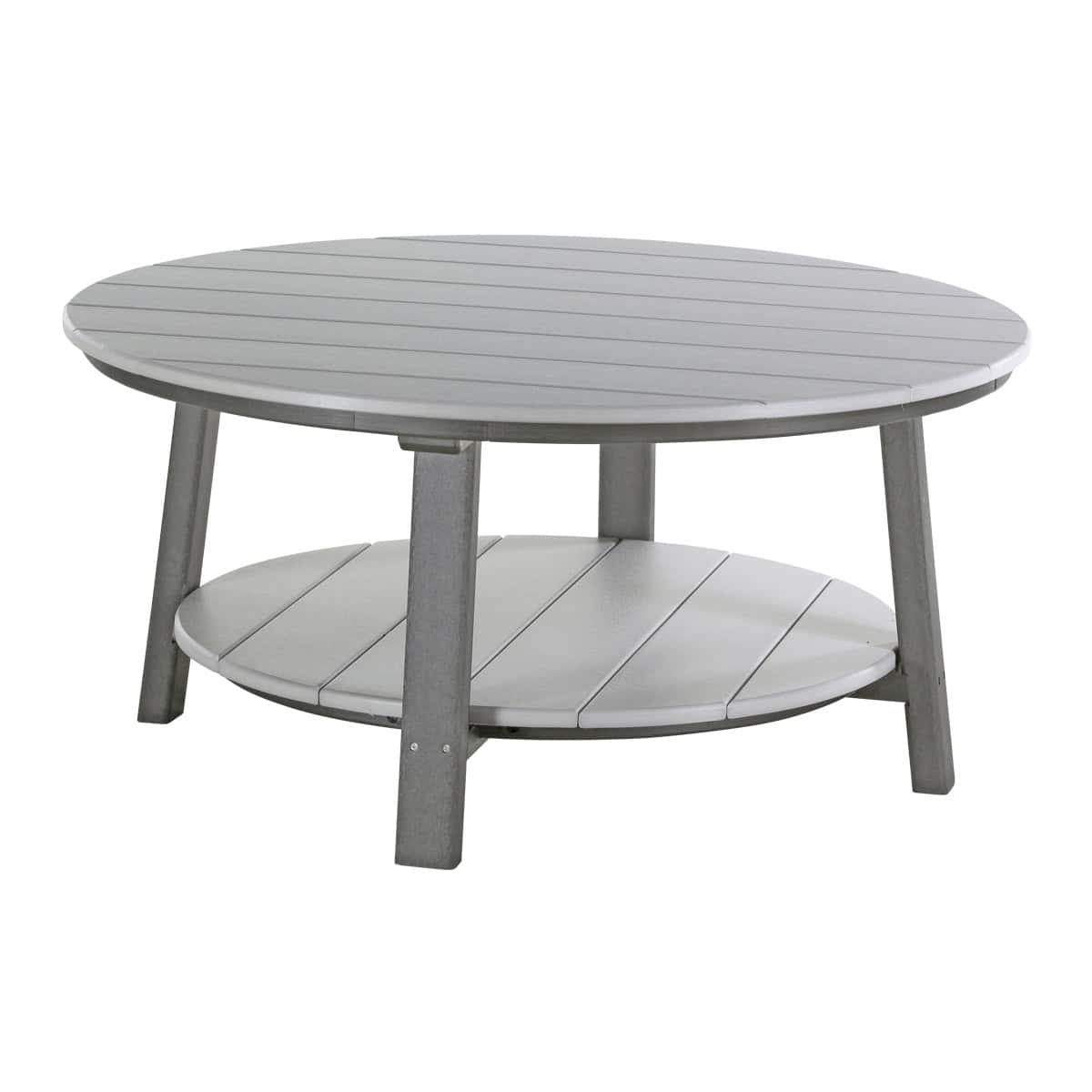 Deluxe Conversation Table – Dove Gray / Slate