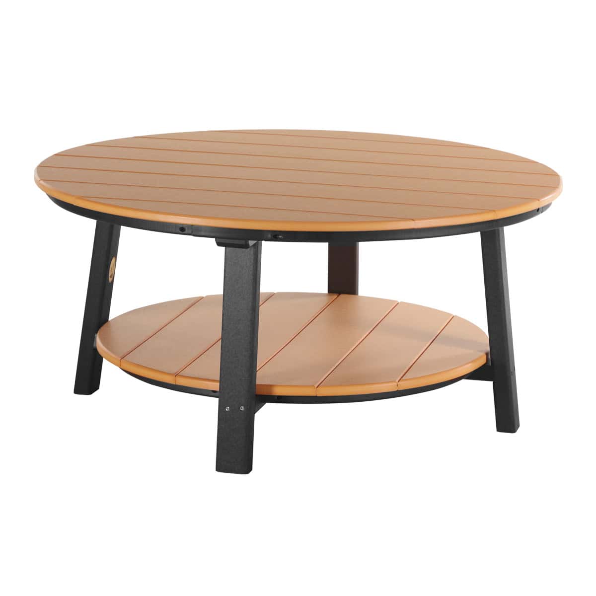 Deluxe Conversation Table – Tangerine / Black
