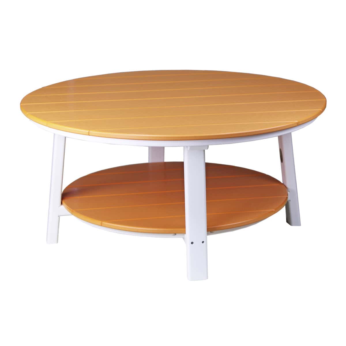 Deluxe Conversation Table – Tangerine / White