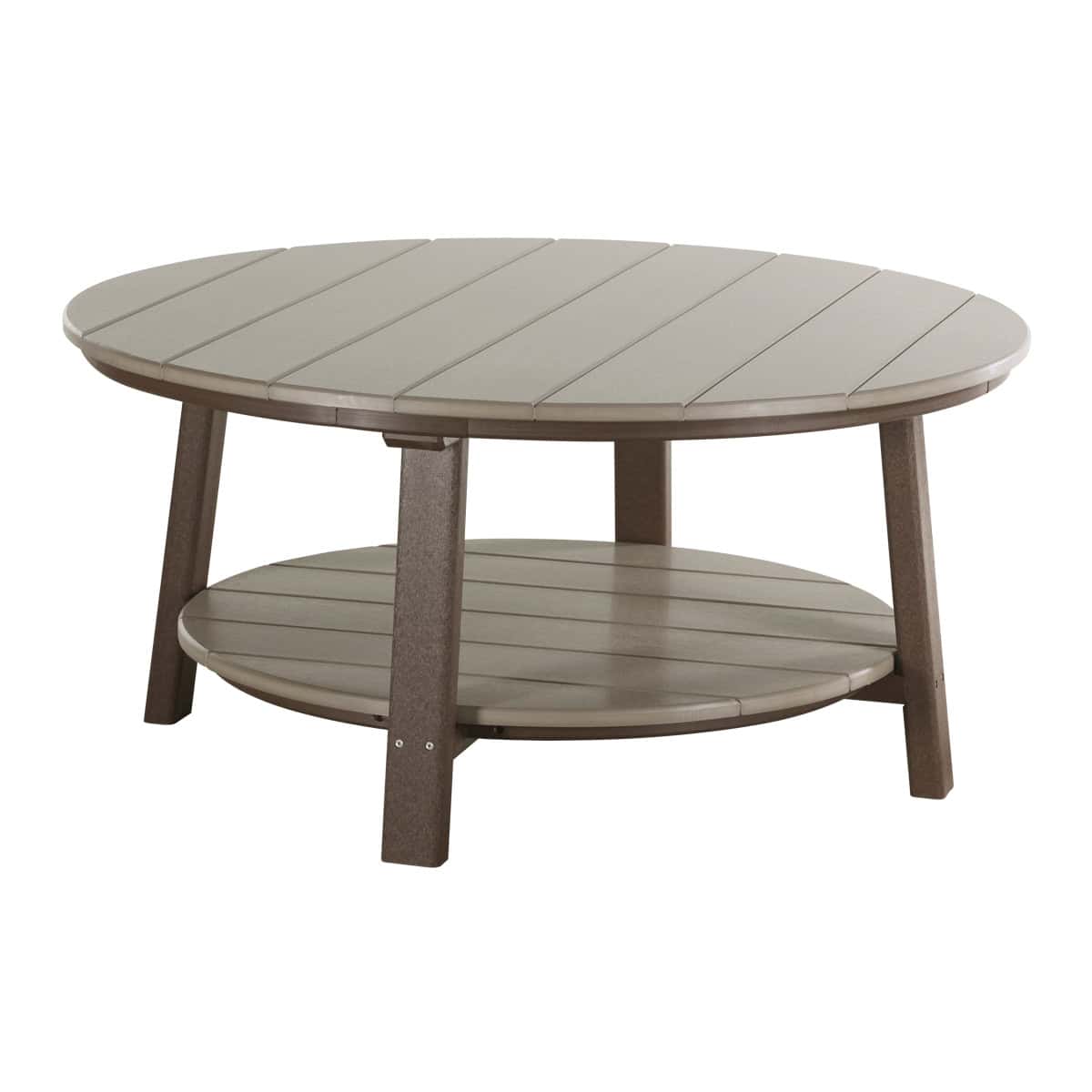 Deluxe Conversation Table – Weatherwood / Chestnut Brown
