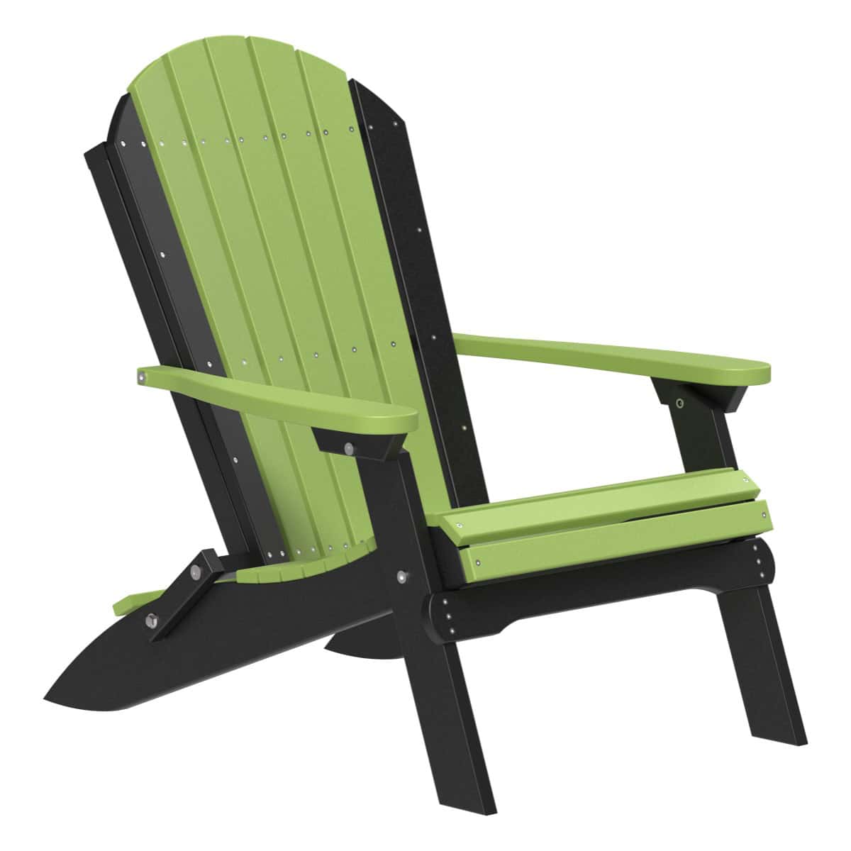 Folding Adirondack Chair – Lime Green / Black