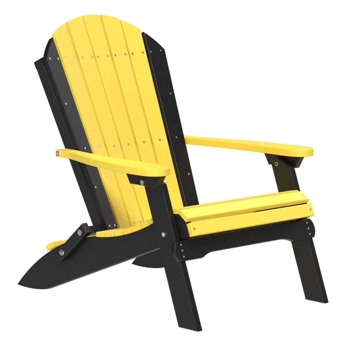 Folding Adirondack Chair – Yellow / Black