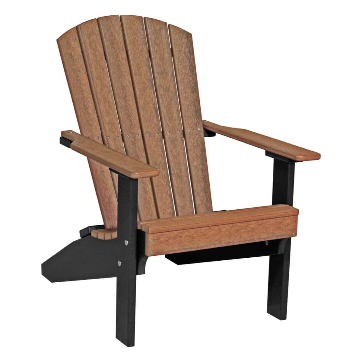Lakeside Adirondack Chair – Antique Mahogany / Black