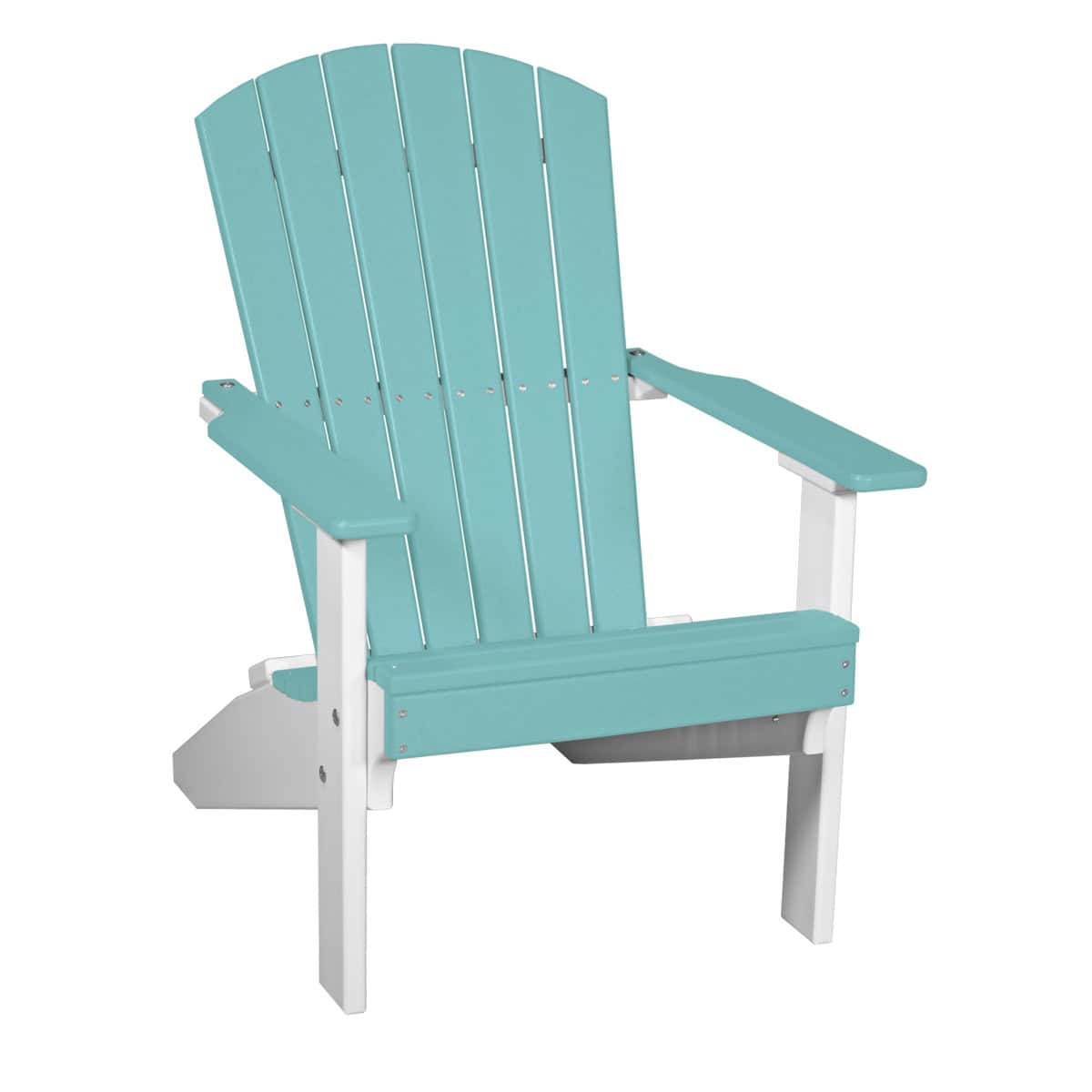 Lakeside Adirondack Chair – Aruba Blue / White