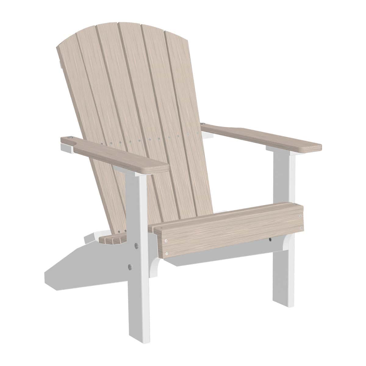 Lakeside Adirondack Chair – Birch / White