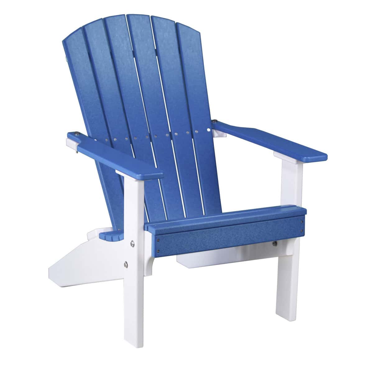 Lakeside Adirondack Chair – Blue / White