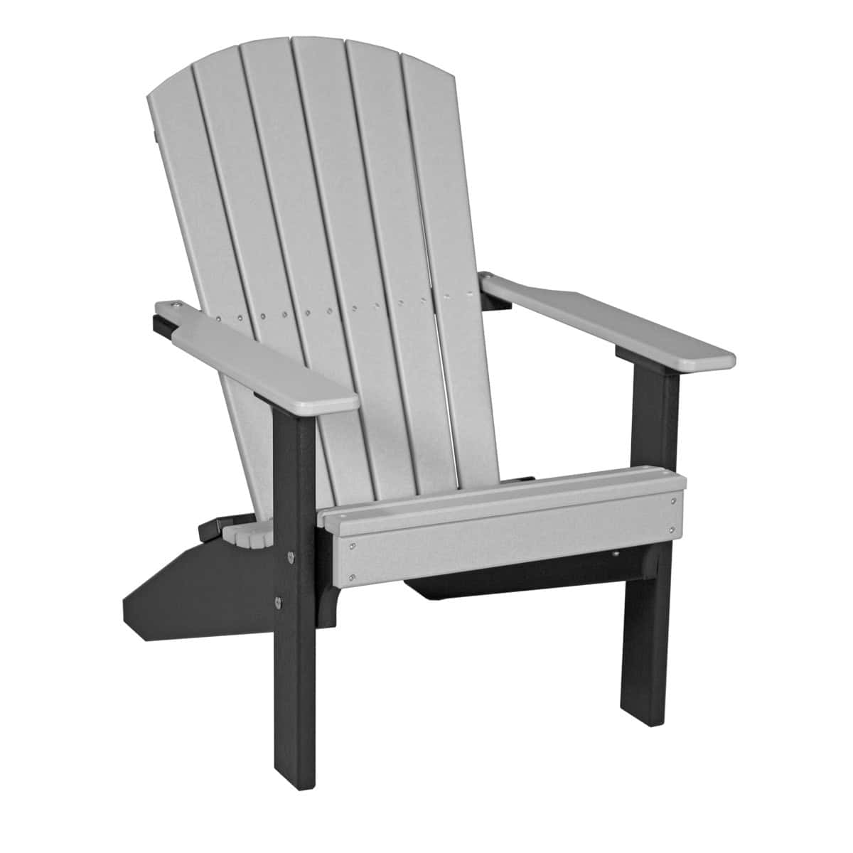 Lakeside Adirondack Chair – Dove Gray / Black