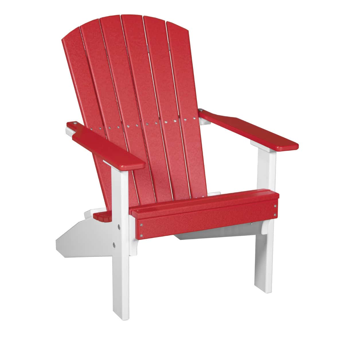 Lakeside Adirondack Chair – Red / White