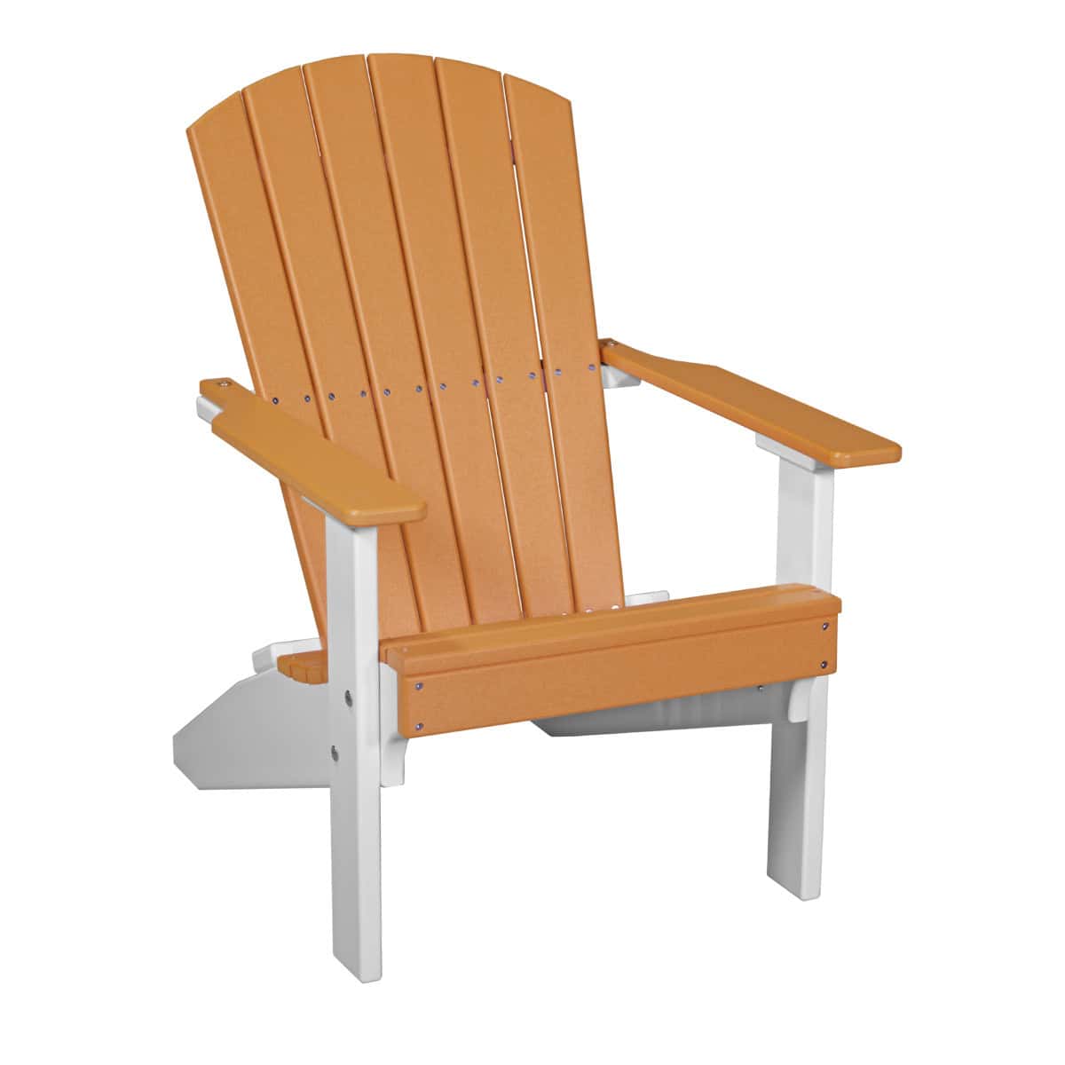 Lakeside Adirondack Chair – Tangerine / White