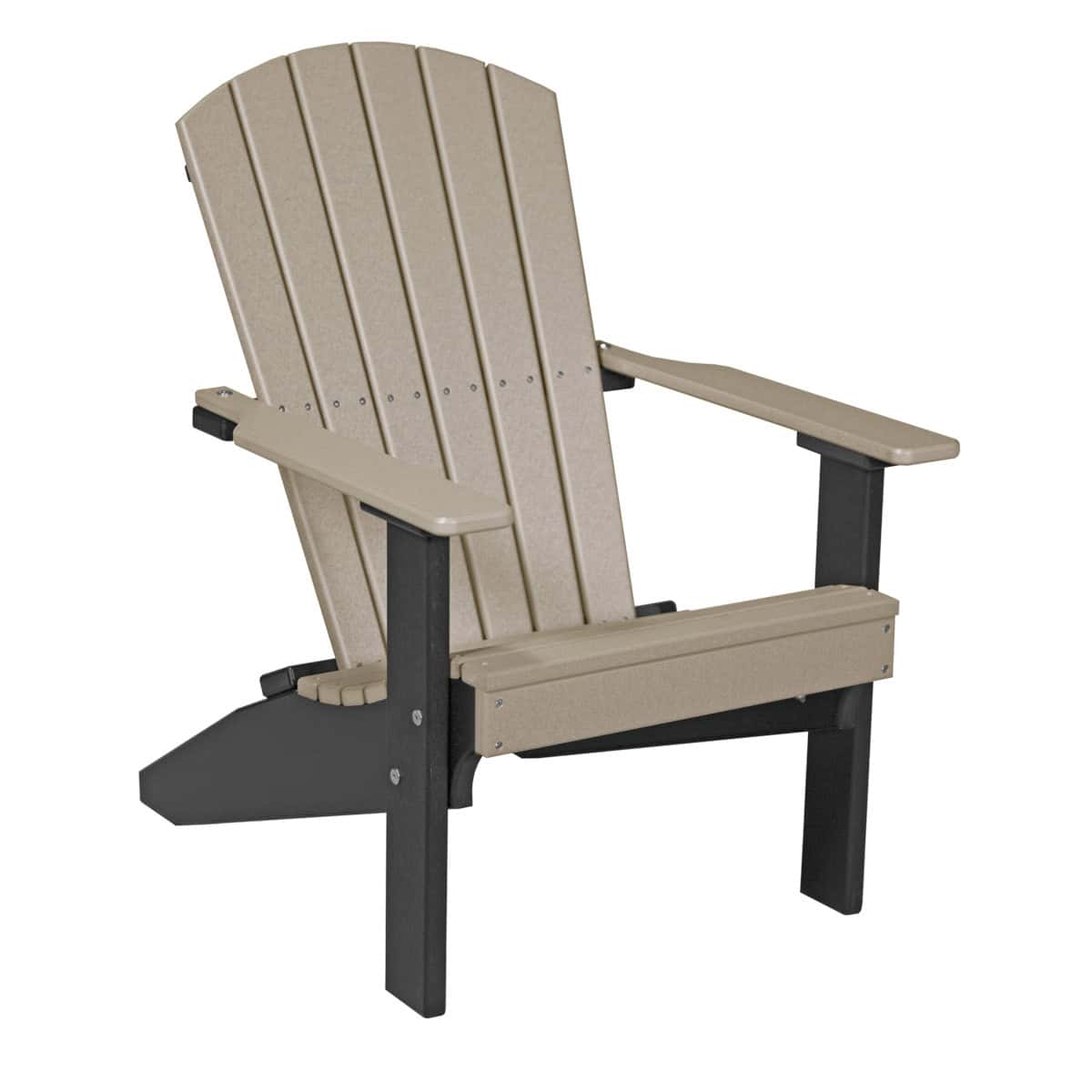 Lakeside Adirondack Chair – Weatherwood / Black