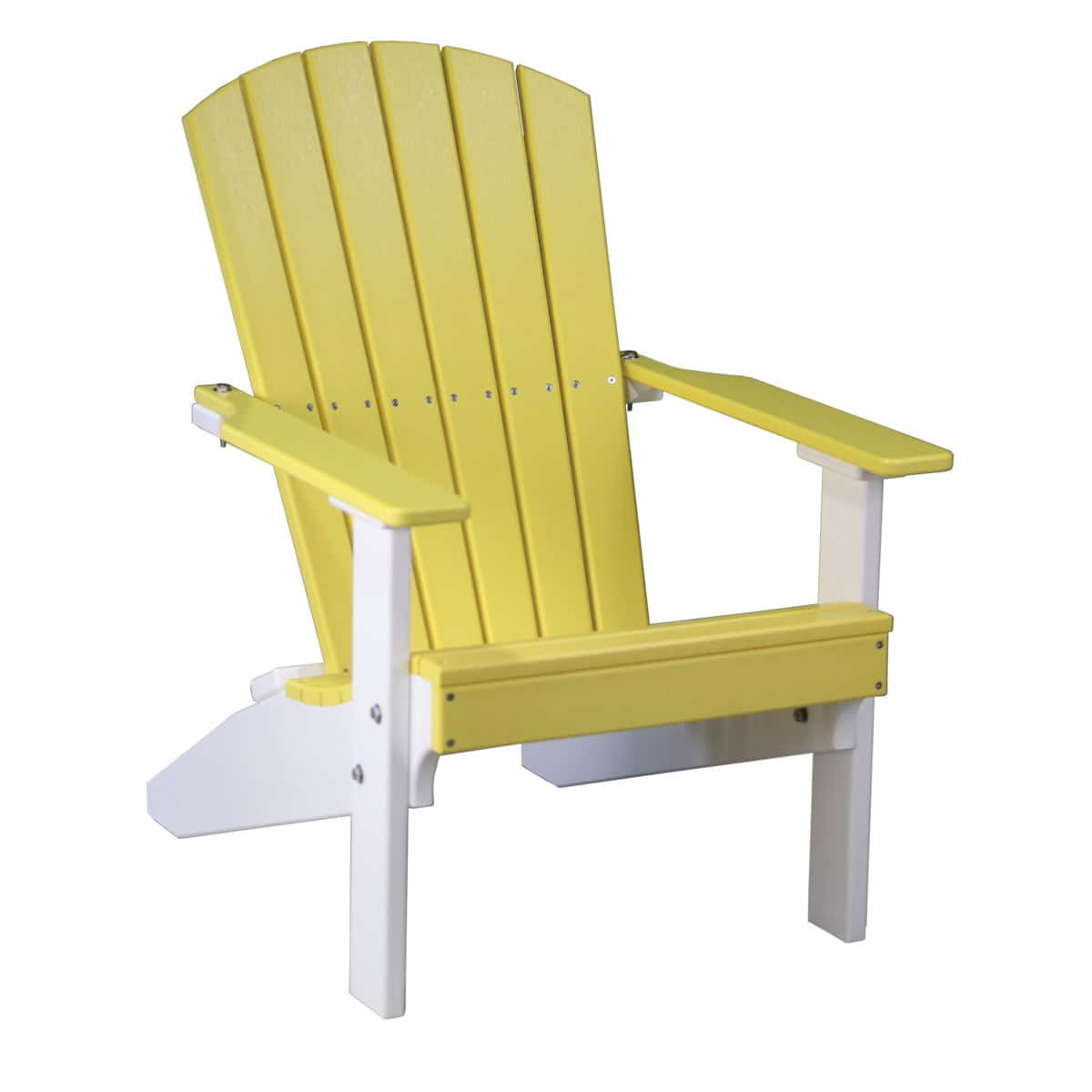 Lakeside Adirondack Chair – Yellow / White