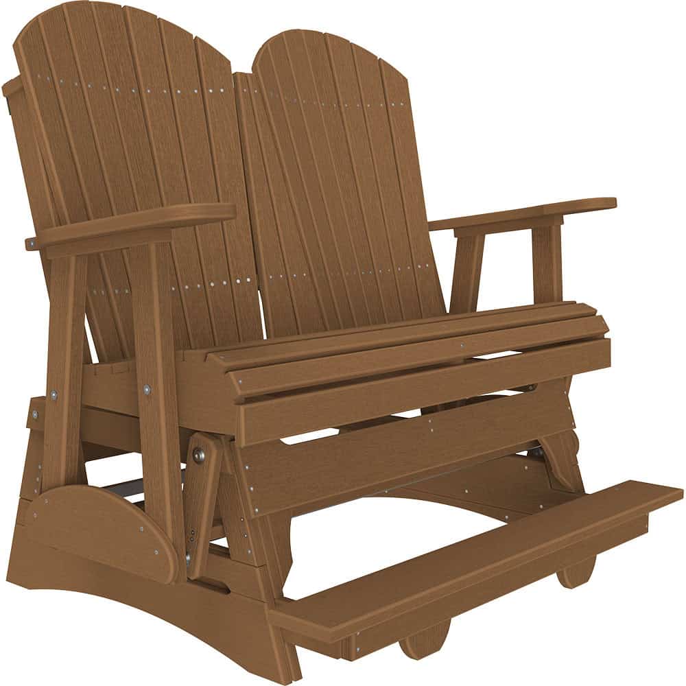 4′ Adirondack Balcony Glider – Antique Mahogany