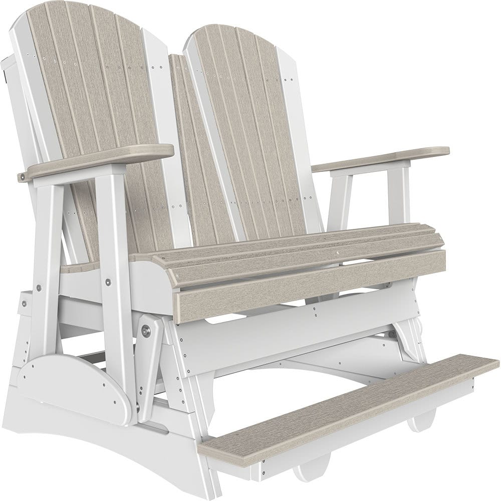 4′ Adirondack Balcony Glider – Birch / White