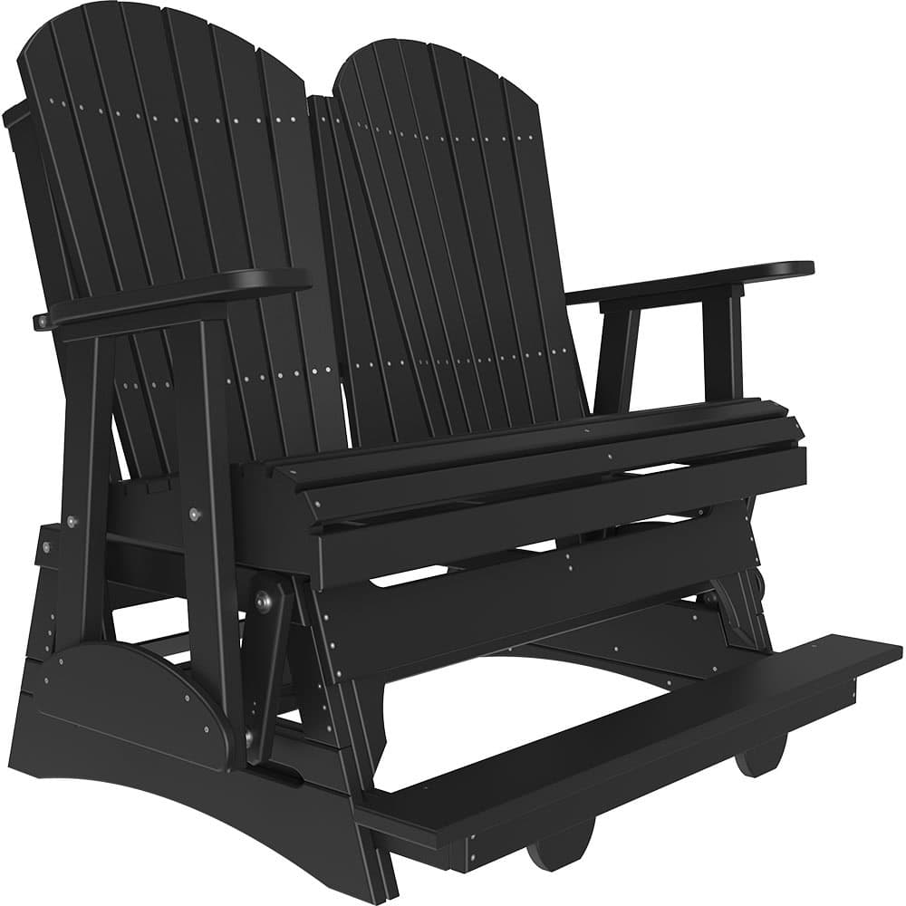4′ Adirondack Balcony Glider – Black