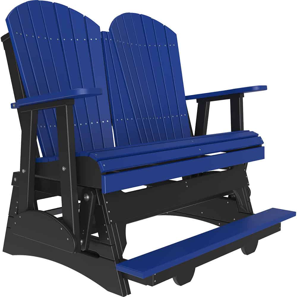 4′ Adirondack Balcony Glider – Blue / Black