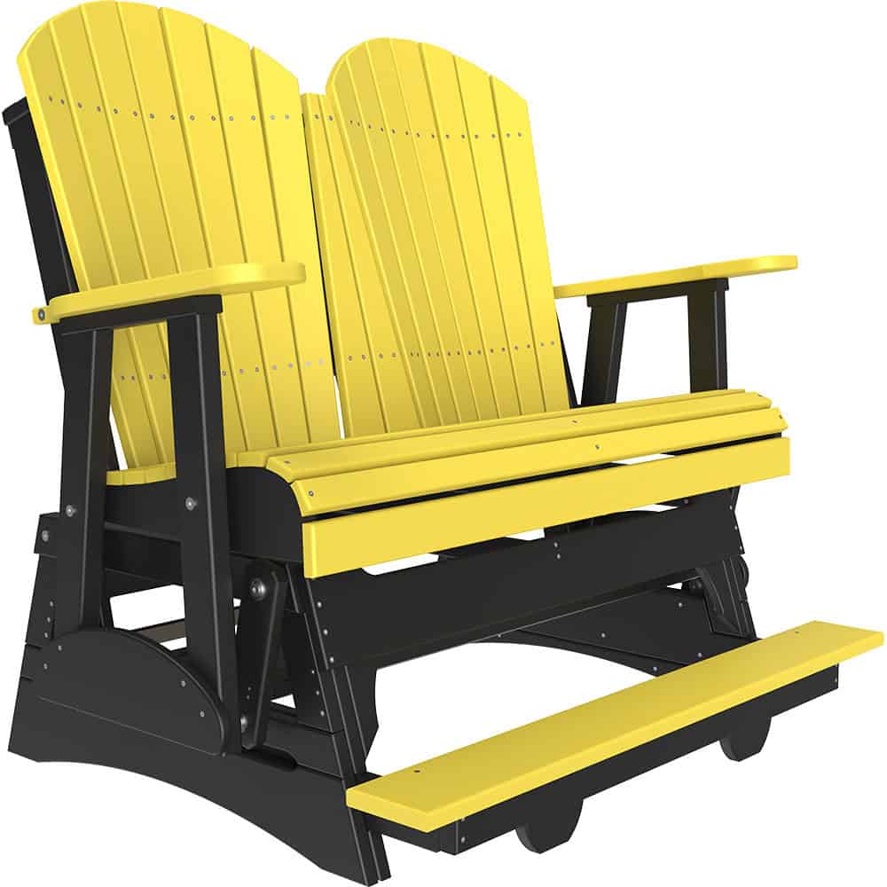 4′ Adirondack Balcony Glider – Yellow / Black