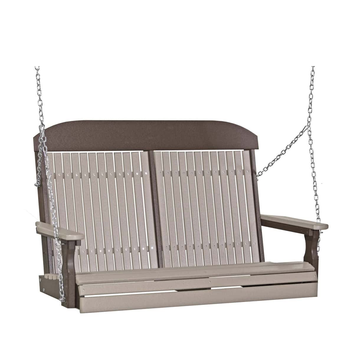 4′ Classic Swing – Weatherwood / Chestnut Brown