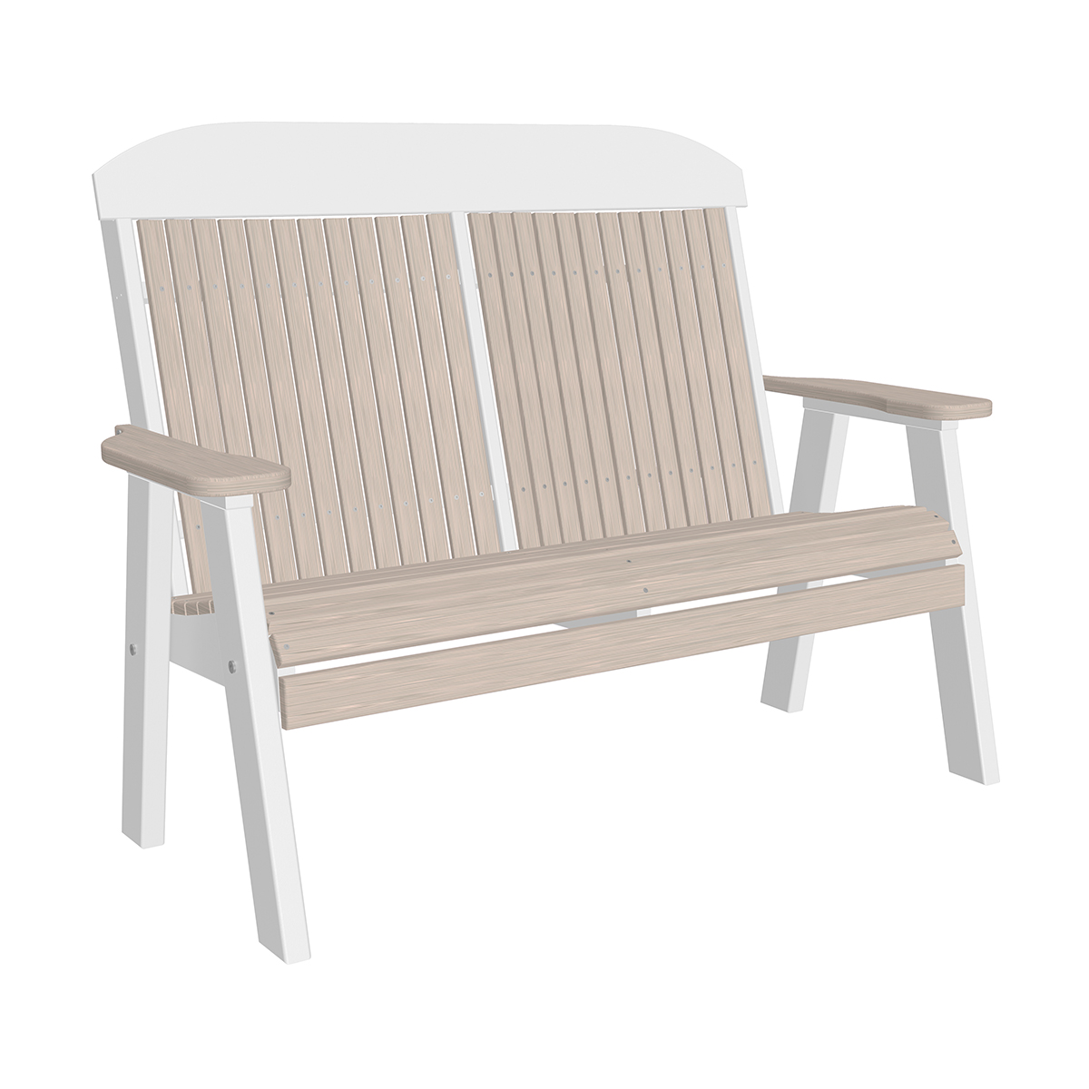 4′ Classic Bench – Birch / White