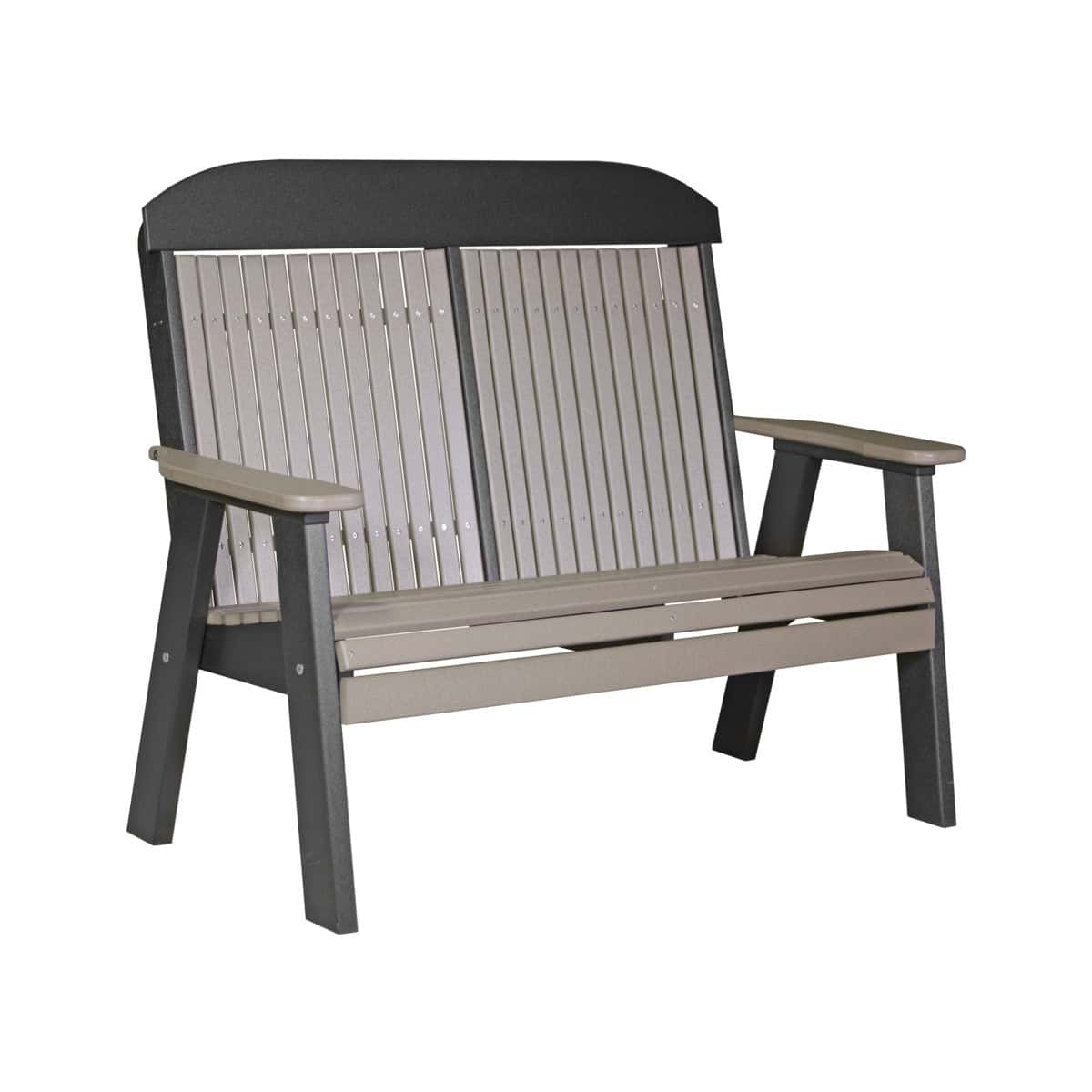 4′ Classic Bench – Weatherwood / Black