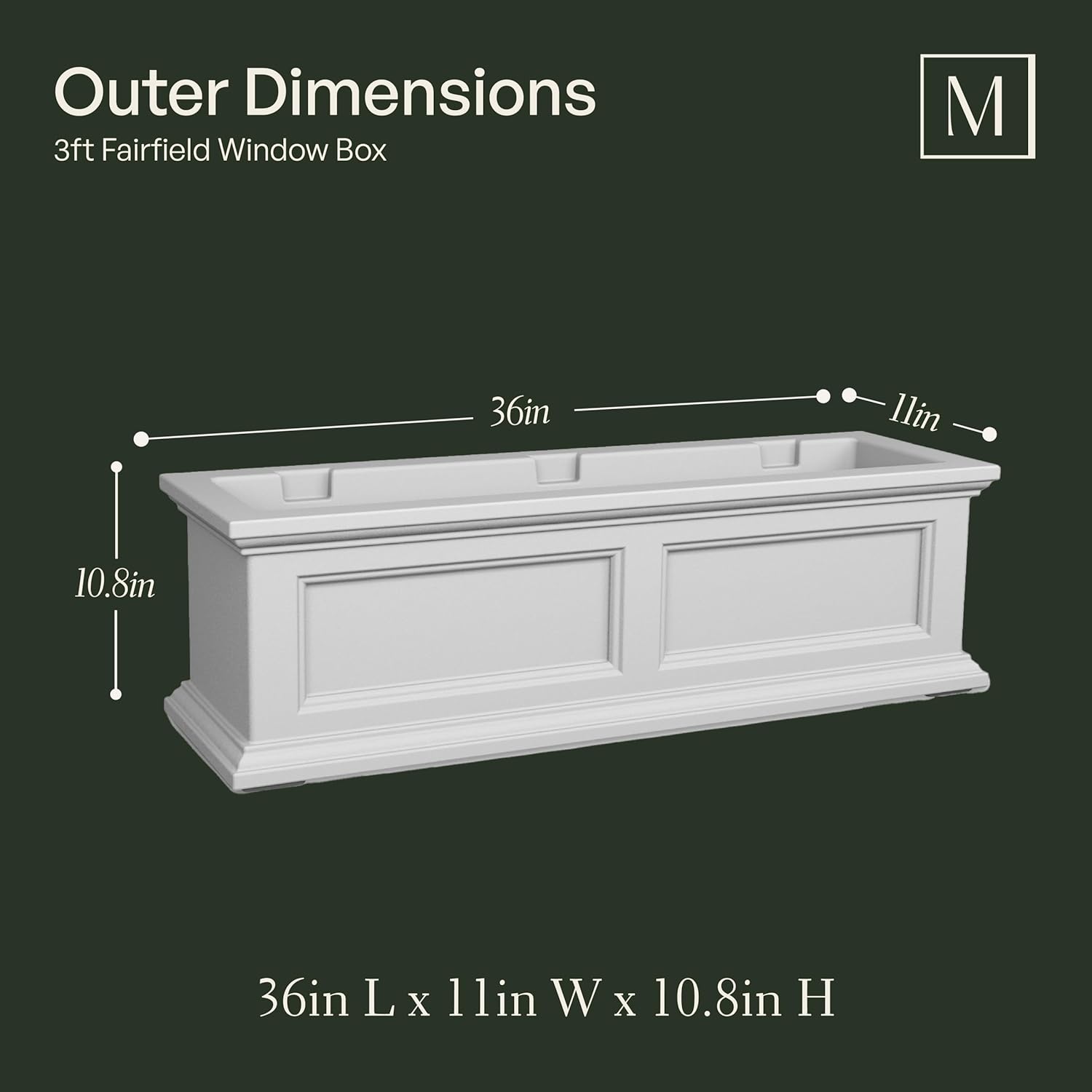 Self Watering Flower Box with Double Wall Design – Image 5