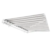 California Awning – Light Gray/White, 8' x 6.5' 