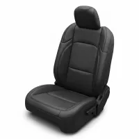 2018-2026 Jeep Wrangler 4DR/4XE Sahara/Rubicon/Willys Katzkin Leather Seat Cover Upholstery Kit – Black with Black Stitching   – Image 3