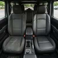 2018-2026 Jeep Wrangler 4DR/4XE Sahara/Rubicon/Willys Katzkin Leather Seat Cover Upholstery Kit – Black with Black Stitching   – Image 2