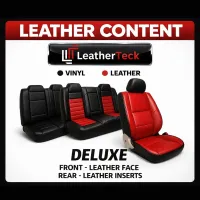 2018-2026 Jeep Wrangler 4DR/4XE Sahara/Rubicon/Willys Katzkin Leather Seat Cover Upholstery Kit – Black with Black Stitching   – Image 6