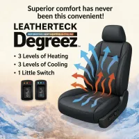 LeatherTeck Degreez Heated & Cooled Seat Kit – 3 Levels of Heating, 3 Levels of Cooling, 1 Little Switch – Image 1