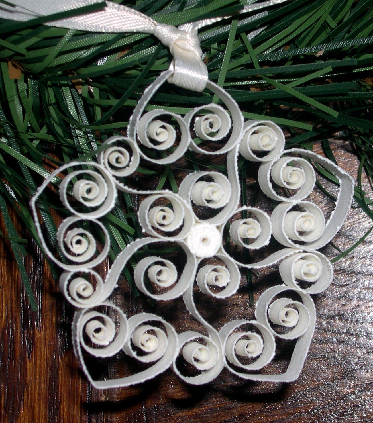 Elegant Snowflake (Garland) 5 per strand- White – Image 2