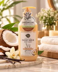 Goat Milk Body Wash – Coconut & Vanilla – Image 1