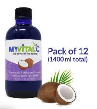 MyVitalC ESS60 in MCT Coconut Oil , Case of 12 bottles (1440ml total)  – Image 1