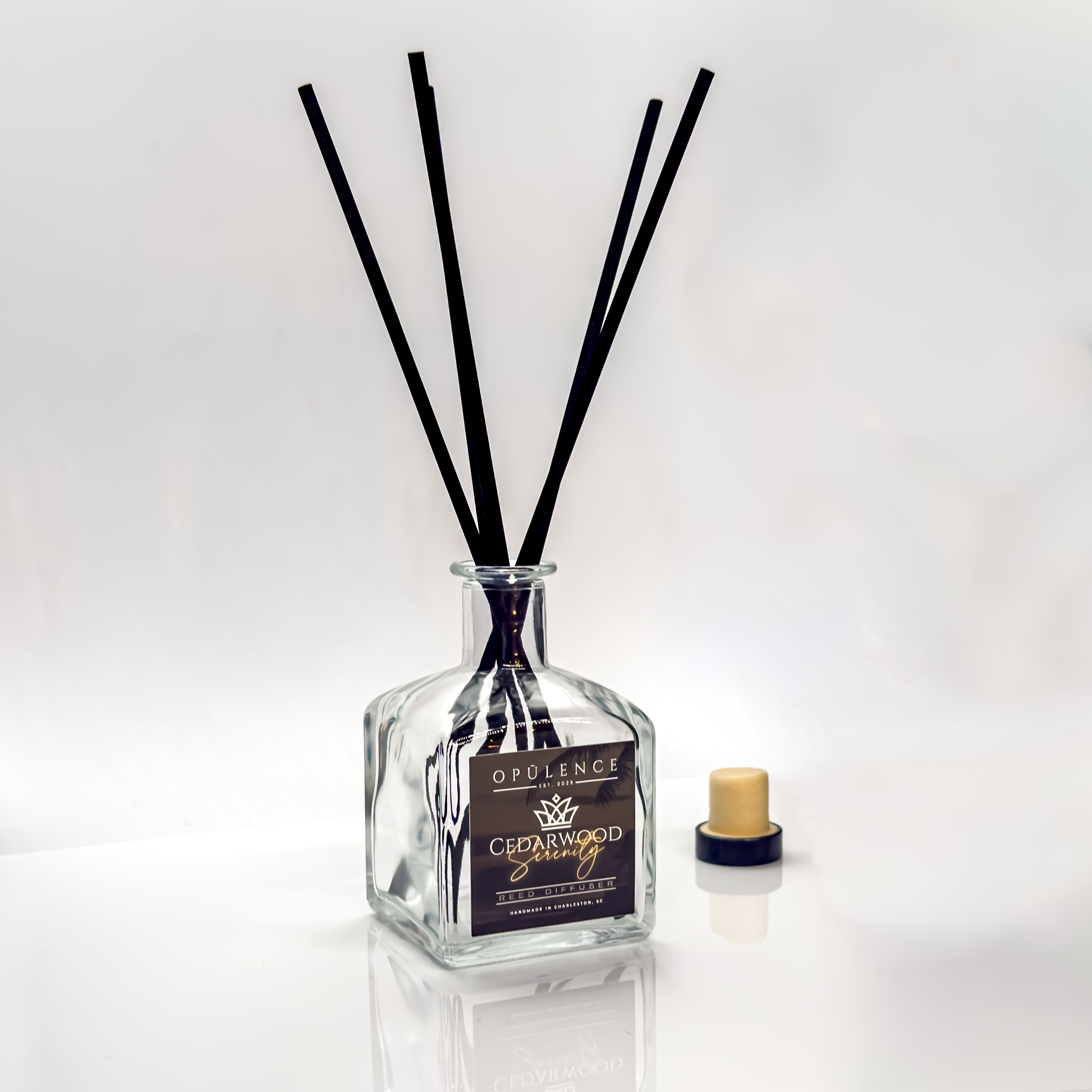 Cedarwood Serenity | Lumière Reed Diffuser | 7oz – Image 3