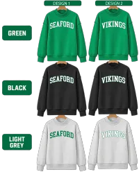 Seaford Vikings Mock Neck Sweatshirt – Image 1