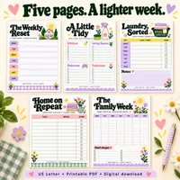 Home, Handled — 5-Page Printable Home Organization Bundle – Image 2