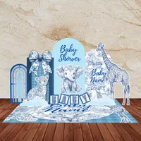 Blue Safari Baby Shower Digital Party Bundle – Image 1