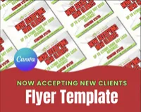 NOW ACCEPTING NEW CLIENTS FLYER TEMPLATE – Image 1