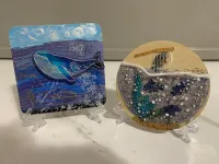 Ocean Scene – Blue Whale & Fish Tank Scene – Image 1