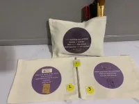 Canvas Make-up Purses Purple – Image 2