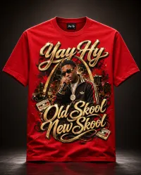 Old Skool New Skool Tee (Mens) – Red, M